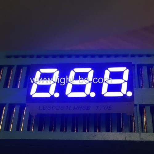 0.28inch 3 Digit ultra white 7 segment led display common cathode for instrument panel