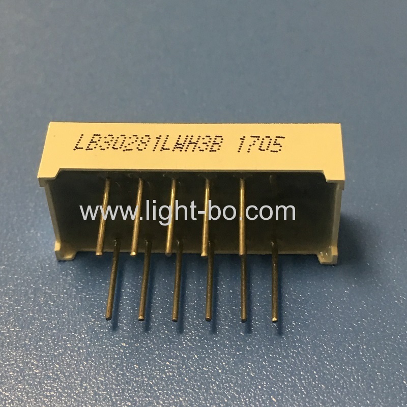 계기판을 위한 0.28inch 3 자리 울트라 화이트 7 세그먼트 led 디스플레이 공통 음극