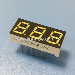 0.28inch 3 Digit ultra white 7 segment led display common cathode for instrument panel