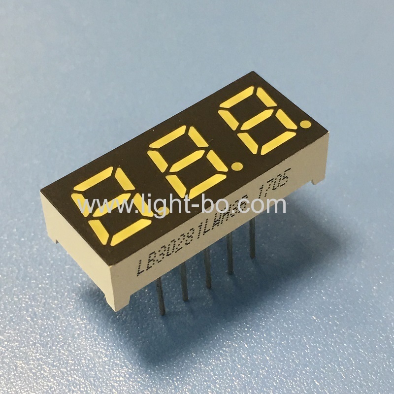 0.28inch 3 Digit ultra white 7 segment led display common cathode for instrument panel
