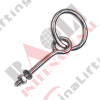 S.S. WELDED EYE BOLT WITH RING WASHER AND NUT AISI:304 or 316