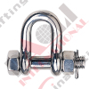 S.S. ROUND PIN SAFETY CHAIN SHACKLE U.S TYPE AISI :304 or 316