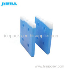 High quality square shape 26*26*2.5 cm HDPE hard plastic reusable ice brick gel ice packs in cooler box