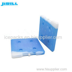 High quality square shape 26*26*2.5 cm HDPE hard plastic reusable ice brick gel ice packs in cooler box