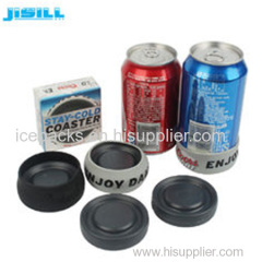 Portable Round Custom Gel Can Cooler Holder with Environment HDPE Materials