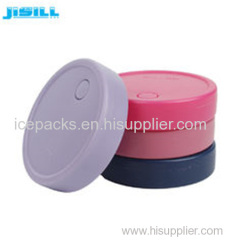 Portable Round Custom Gel Can Cooler Holder with Environment HDPE Materials