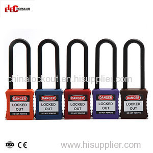76mm Insulation Shackle Safety Padlocks EP-8551L~EP-8554L ABS Safety Padlock