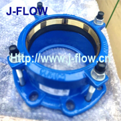 tensile restrained coupling for HDPE pipe