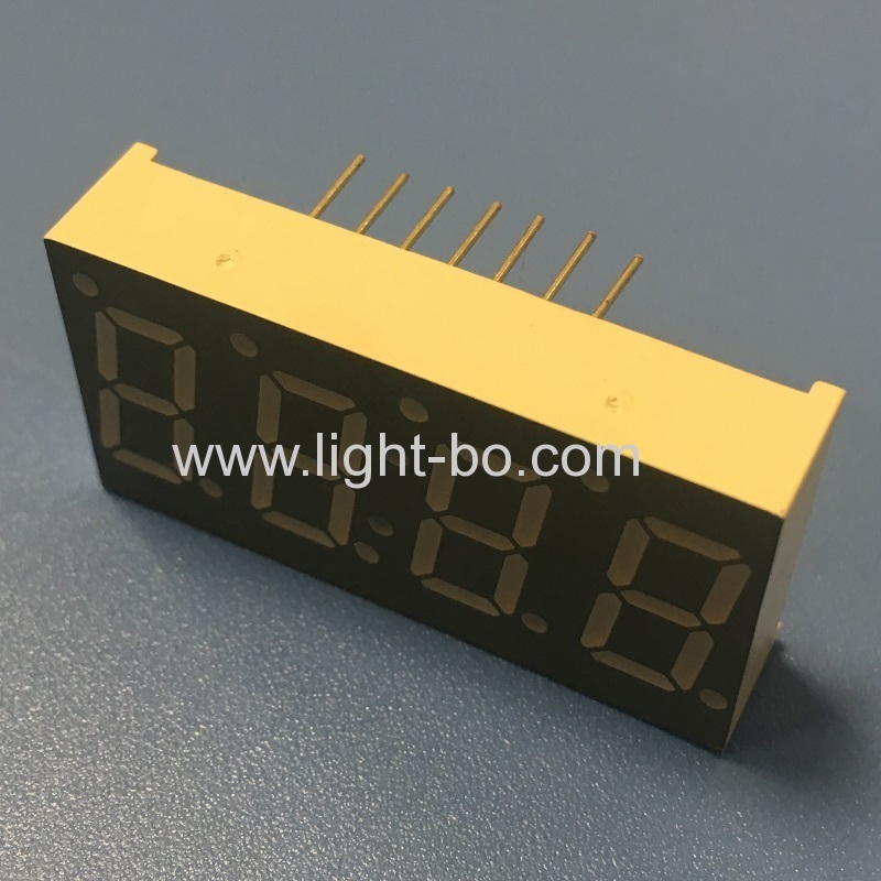reine grüne 0,49 Zoll 4-stellige 7-Segment-LED-Anzeige gemeinsame Kathode für Temperaturregler