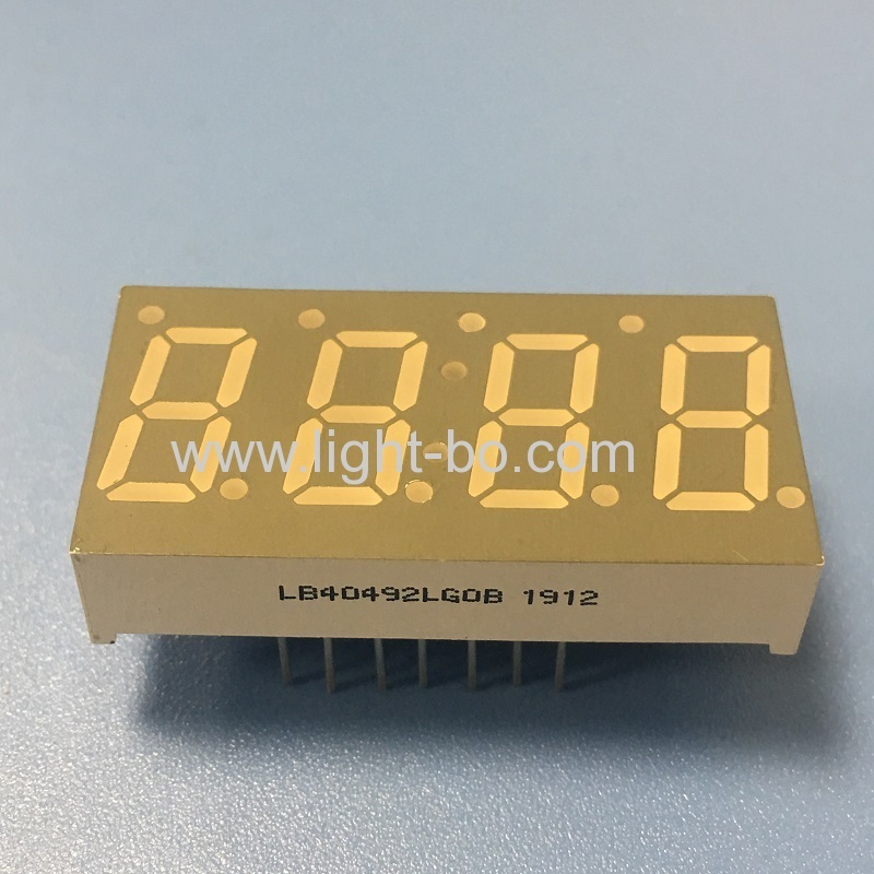 شاشة عرض LED خضراء نقية مقاس 0.49 بوصة مكونة من 4 أرقام و7 قطاعات وكاثود مشترك للتحكم في درجة الحرارة