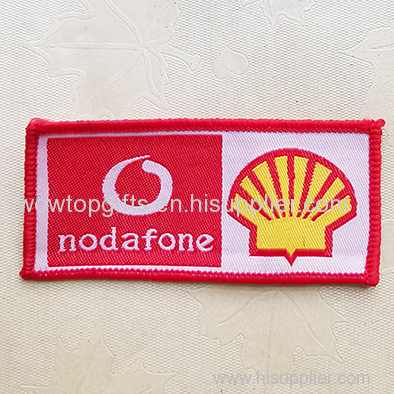 Woven patches Shell Woven Patches Edge Supplier In China