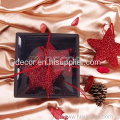 Shiny Red Hanging Star Vintage Gift