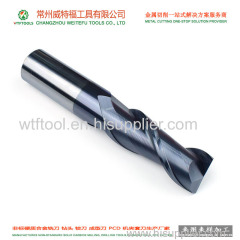 wtftools 2 flutes flat solid carbide end milling cutter