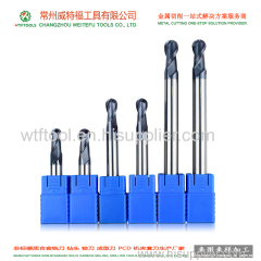 wtftools customized solid carbide ball nose end milling cutter