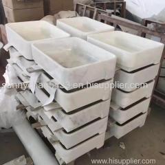 China White Marble Sink Guangxi White Marble Basin