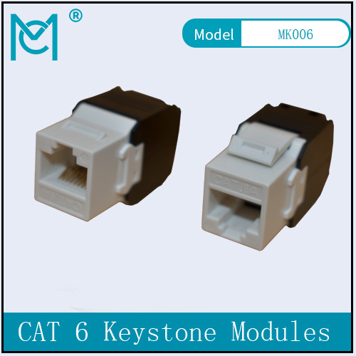 CAT 6A Keystone Jack Unshielded 500 MHz with