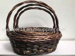 cheap wicker storage basket with handle manufacturer