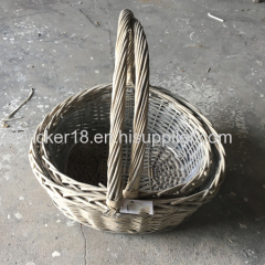 cheap wholesale wicker gift baskets with handle