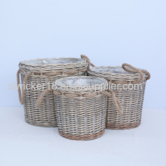 cheap wholesale wicker gift baskets with handle