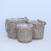 cheap wholesale wicker gift baskets with handle