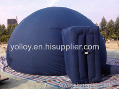 Portable inflatable mobile planetarium dome tent