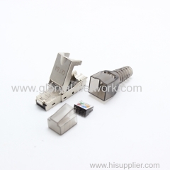 rj45 stp cat.6a or cat.6 connector toolless cat6a Modular Connectors Plug Metal Shield Plug