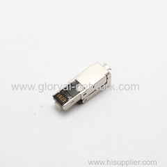 rj45 stp cat.6a or cat.6 connector toolless cat6a Modular Connectors Plug Metal Shield Plug