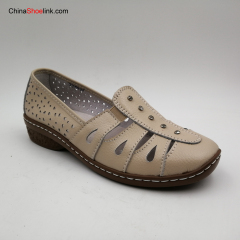 Wholesale Women Flat Sandals Leather Summer Shoes