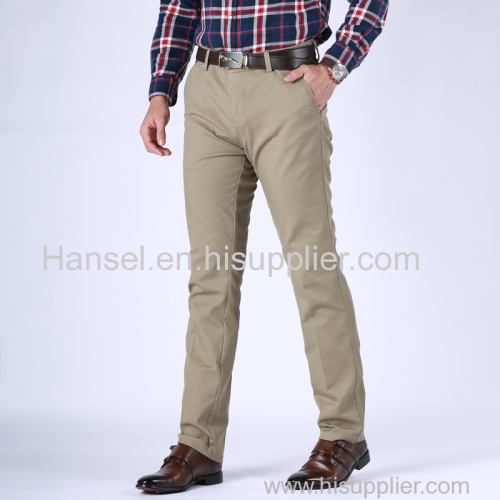 Mens Non-iron comfortable casual pants/Wash and wear mens trousers