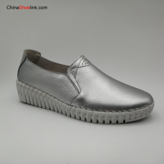 Women's Loafers Slip On Genuine Leather Woman Female Leisure Shoe