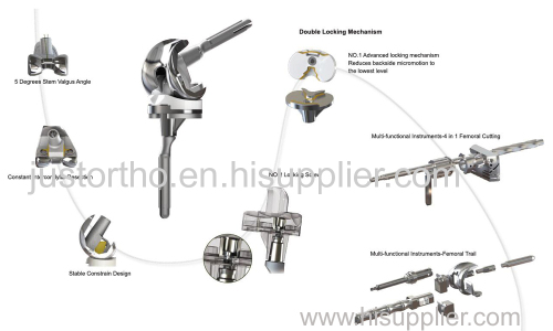 Revision Knee Joint prosthesis 145°high flexion