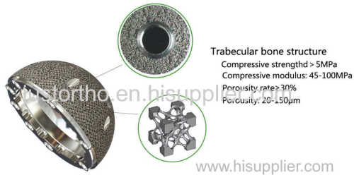 Trabecular Acetabular Cup Material: Ti6Al4V
