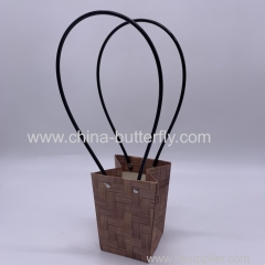Waterproof Kraft Flower Bag Imitation Bamboo Weaving