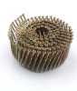 Wire screw coil nail