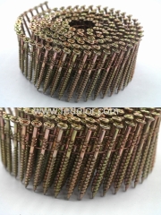 Wire screw coil nail