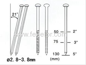 Plastic strip nail series