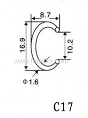 Hog RING fastener STAPLE