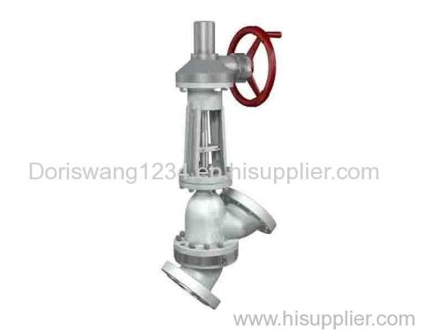 Y type slurry valve