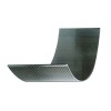 Wedge wire parabolic curved screen panel