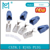 CAT 8.1 Modular RJ45 Plug 8P8C Shielded For Round Cable