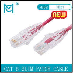 MC CAT6 SLIM UTP CAT6 28AWG PVC Patch Cable OD:3.5MM For Component testing