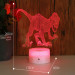 Led Acrylic Dinosaur 3D Colours Fire Cracks Kids Gift Room Decration Night Light