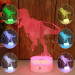 Led Acrylic Dinosaur 3D Colours Promiscuous Kids Gift Room Decration Night Light
