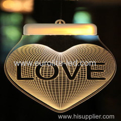 Led Acrylic 3D Salor Power Romantic Pendant Decoration Icicle Light