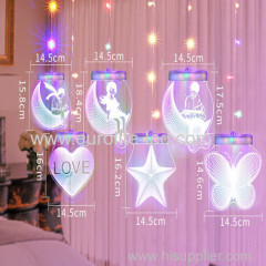 Led Acrylic 3D Salor Power Romantic Pendant Decoration Icicle Light