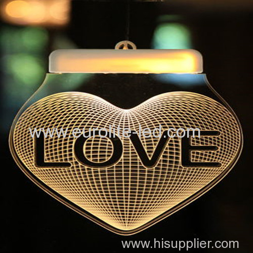 Led Acrylic 3D USB Romantic Pendant Decoration Icicle Light