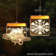 Led Acrylic 3D USB Romantic Pendant Decoration Chirsmas Icicle Light