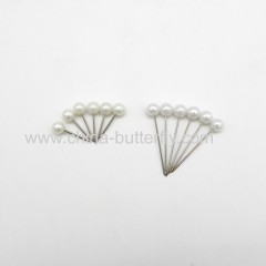 Boutonnierre Pins 38MM White