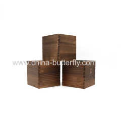 Wood Box Burnt Color For Flowers