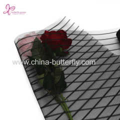 Striped Floral Mesh Flower Wrapping